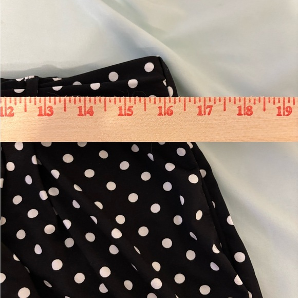 Robert Louis Black and White Polka Dot High Waist Shorts - Picture 3 of 6